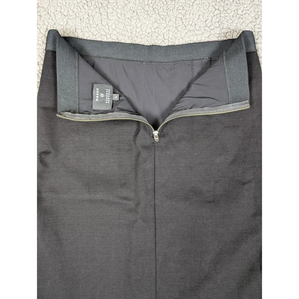 Mason Barney's New York Pencil Skirt Black/Gray /Ivory Women's L NWT $358